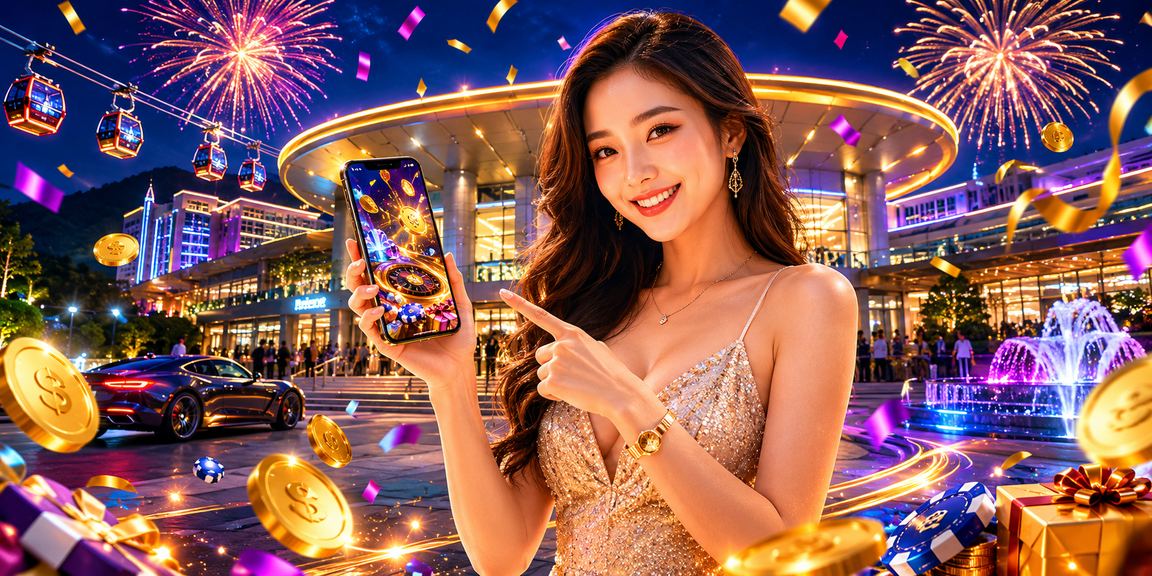 Pemain menyemak status VIP pavilion888 melalui aplikasi kasino di Genting Highlands