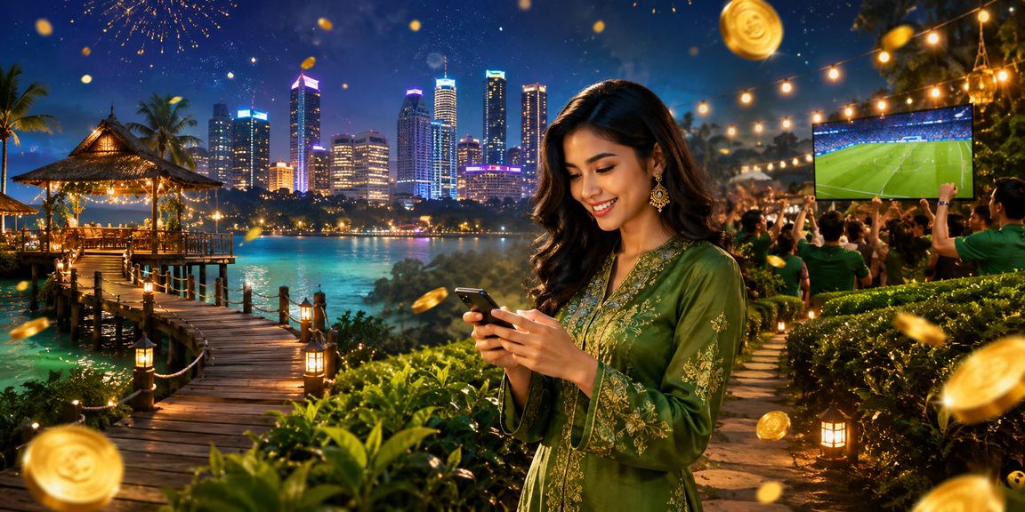 Pemain kasino mudah alih di Petaling Jaya semasa Hari Raya